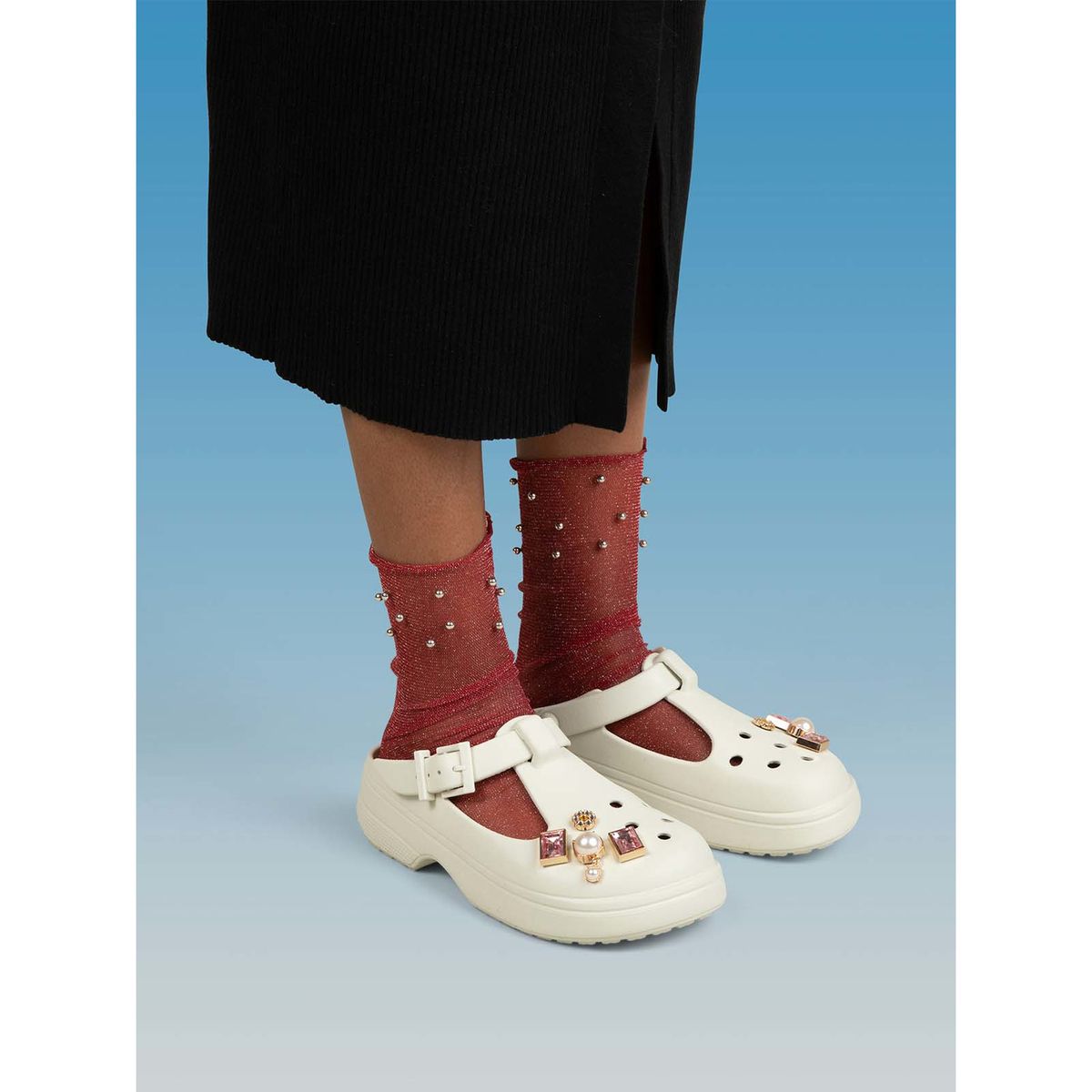 CROCS - Zueco Crocs Unisex Classic Mary Jane Beige CROCS