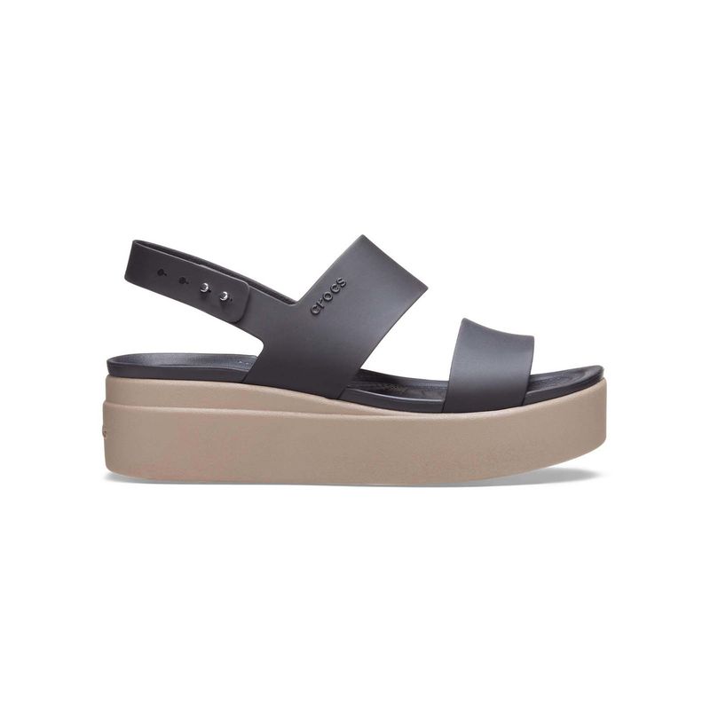 CROCS - Sandalia Crocs Mujer Brooklyn Low Wedge Negro CROCS