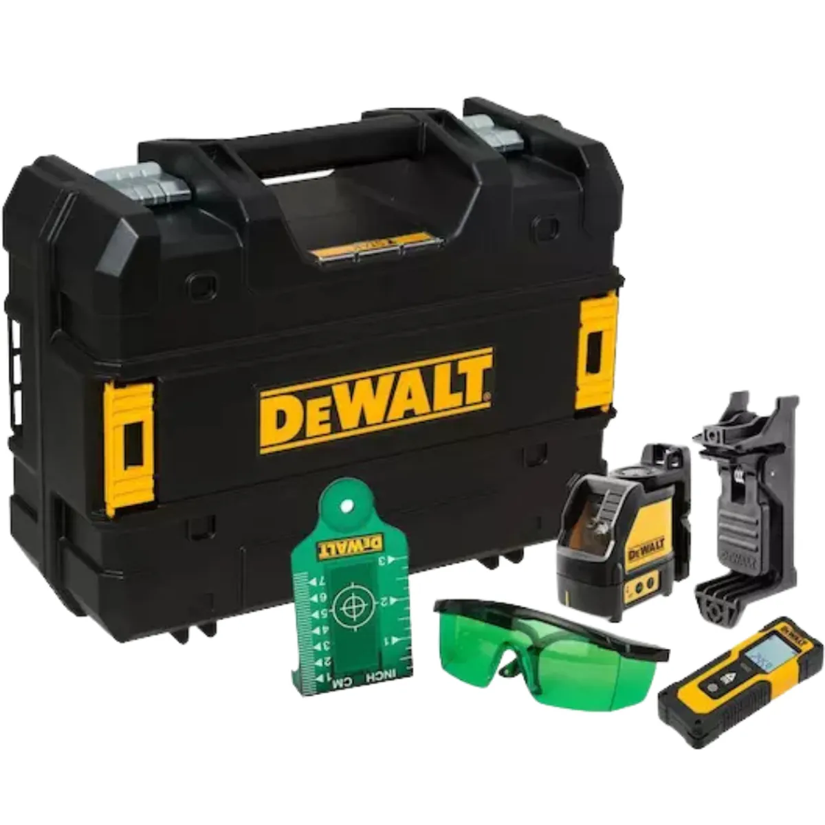 DEWALT - Kit Nivel Laser Linea Cruzada Medidor 30m DeWalt DW0887100