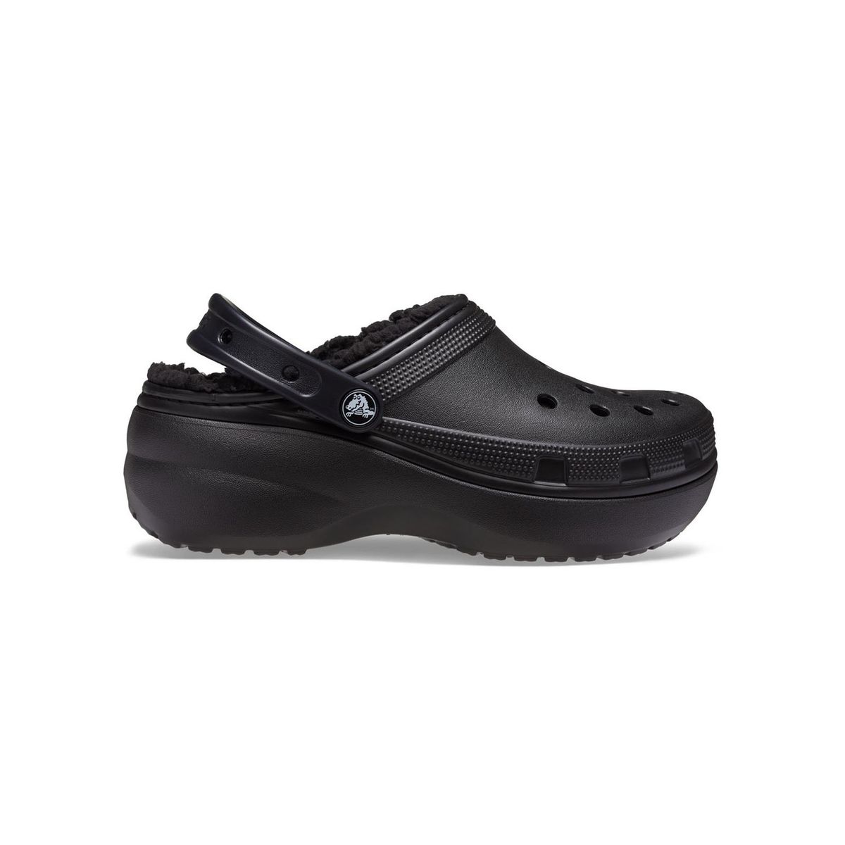CROCS - Zueco Crocs Mujer Classic Plataforma Lined Clog W Negro CROCS