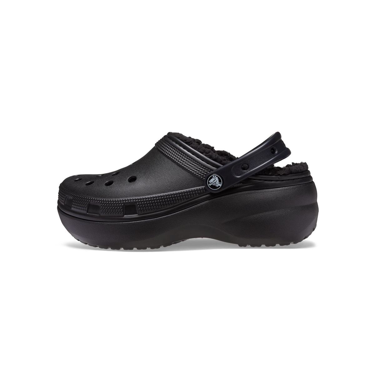 CROCS - Zueco Crocs Mujer Classic Plataforma Lined Clog W Negro CROCS