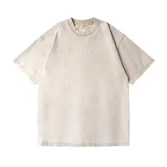 BLWOENS - Polera de manga corta de verano para hombres y mujeres - Beige