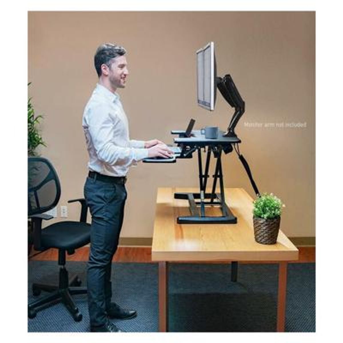 ERGOSTORE - Convertidor de Escritorio Ergostore MT117 Alzador Ajustable