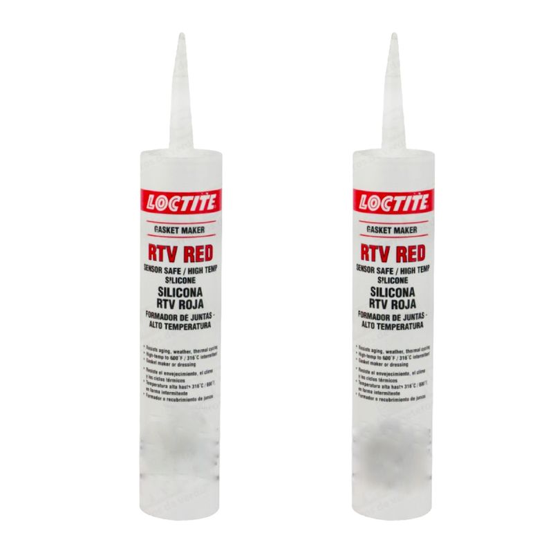 GENERICO - SILICONA ALTA TEMPERATURA ROJA 300ML LOCTITE (PACK 2UN)