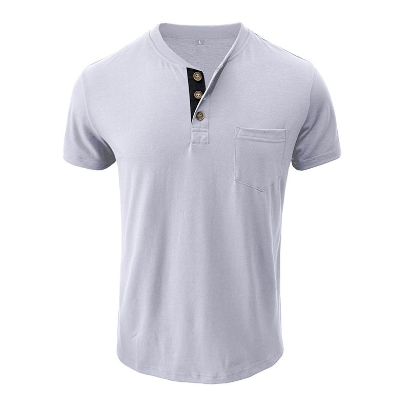 BLWOENS - Polera de manga corta de verano para hombres - Blanco