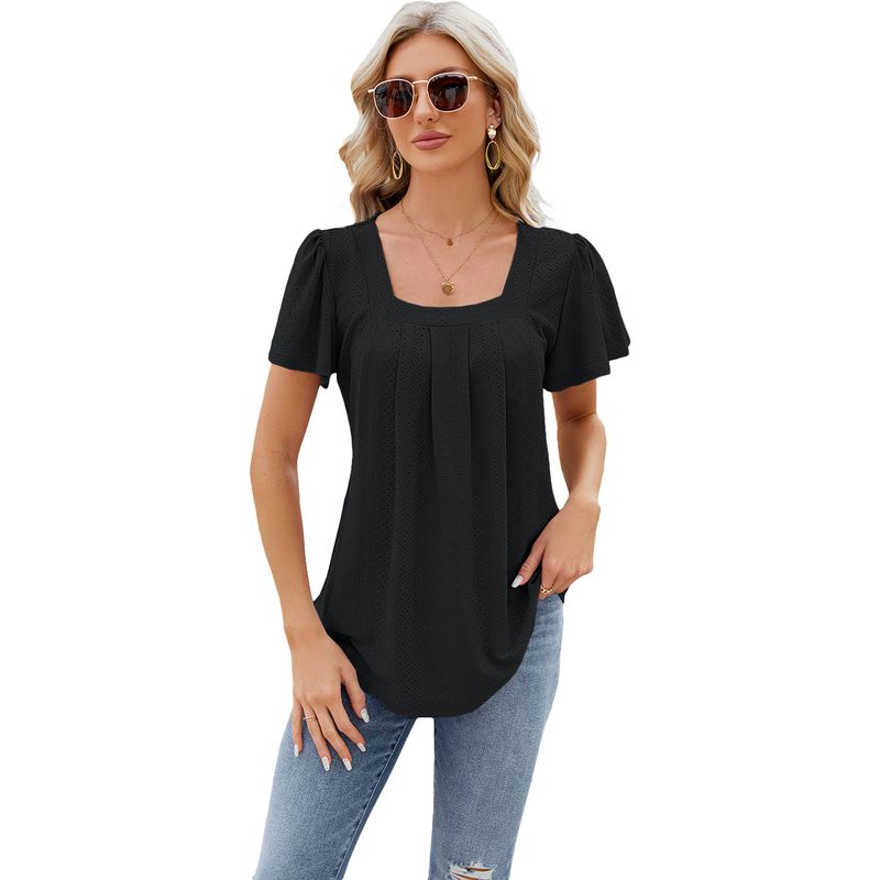 BLWOENS - Polera manga corta para mujeres - Negro