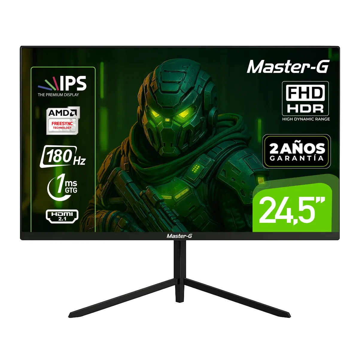 MASTER G - Monitor Gamer 24,5" FHD IPS HDR 180Hz 1Ms MGMG2440P Master-G