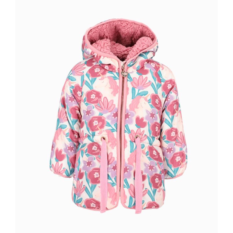 4KIDS - Parka bebés floreada rosado 4 Kids.