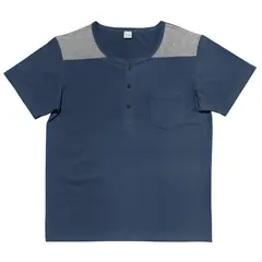 BLWOENS - Polera Manga Corta Hombre - Azul