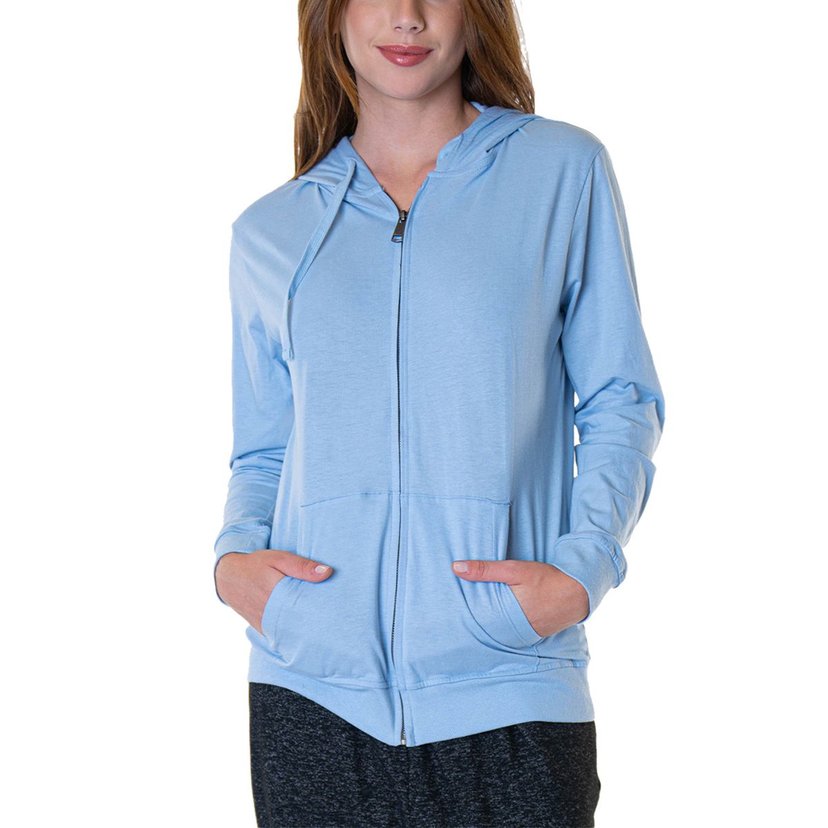 BAZIANI - Polerón Algodón Con Cierre Mujer 8575