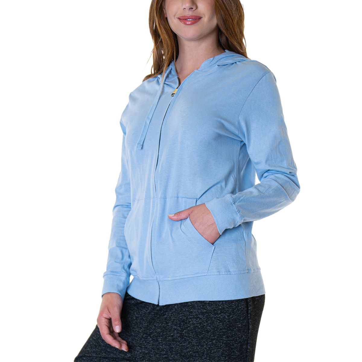 BAZIANI - Polerón Algodón Con Cierre Mujer 8575