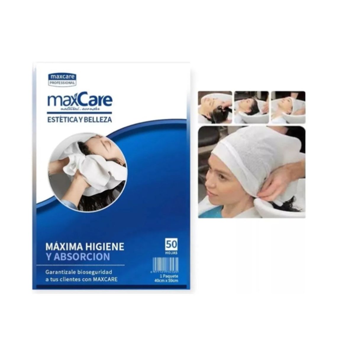 MAXCARE - Toallas Desechables Para Peluquería 40x59 Cm Genéricas