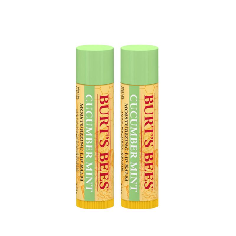 BURTS BEES - PACK X2 BÁLSAMO LABIAL PEPINO Y MENTA