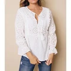 ARRAKASTA - Blusa de broderie S a 2XL
