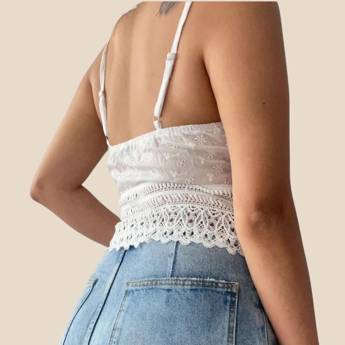 ARRAKASTA - Blusa de broderie S a 2XL