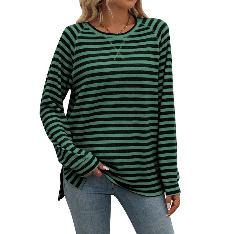 BLWOENS - Polera de manga larga para mujeres - Verde