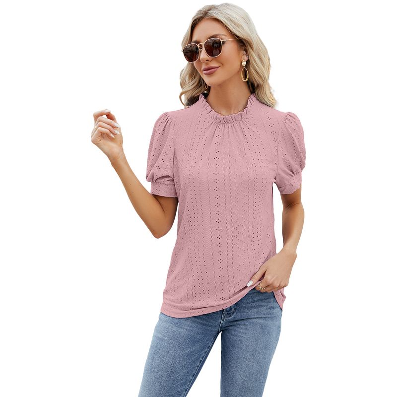 BLWOENS - Polera manga corta para mujeres - Rosado