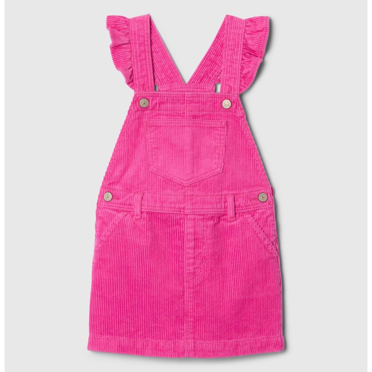 GAP - Jardinera Toddler Niña Cotelé Flutter Rosado GAP