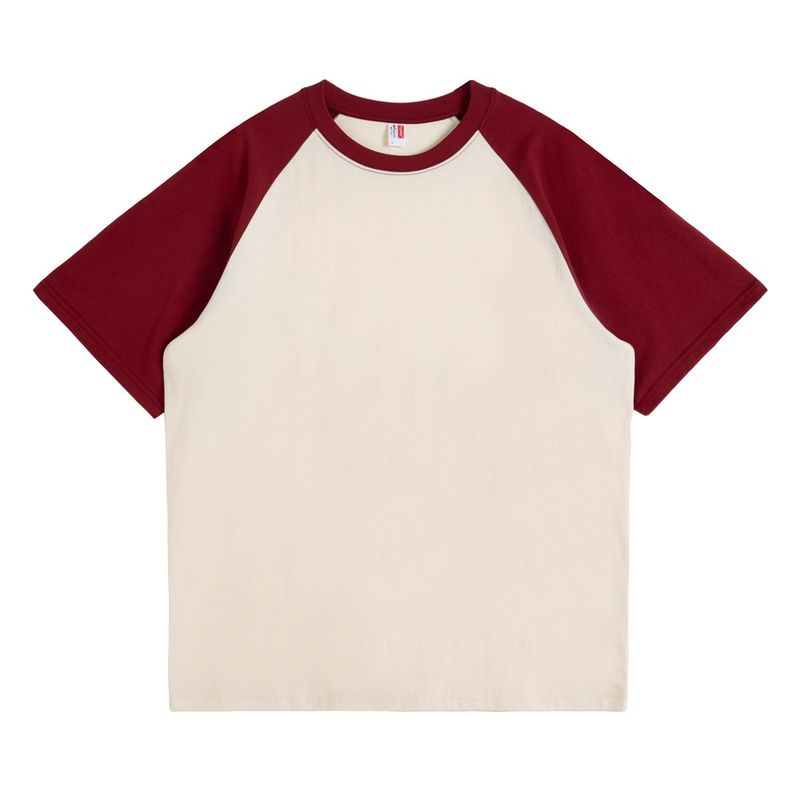 BLWOENS - polera de manga corta de verano para hombres y mujeres - Rojo