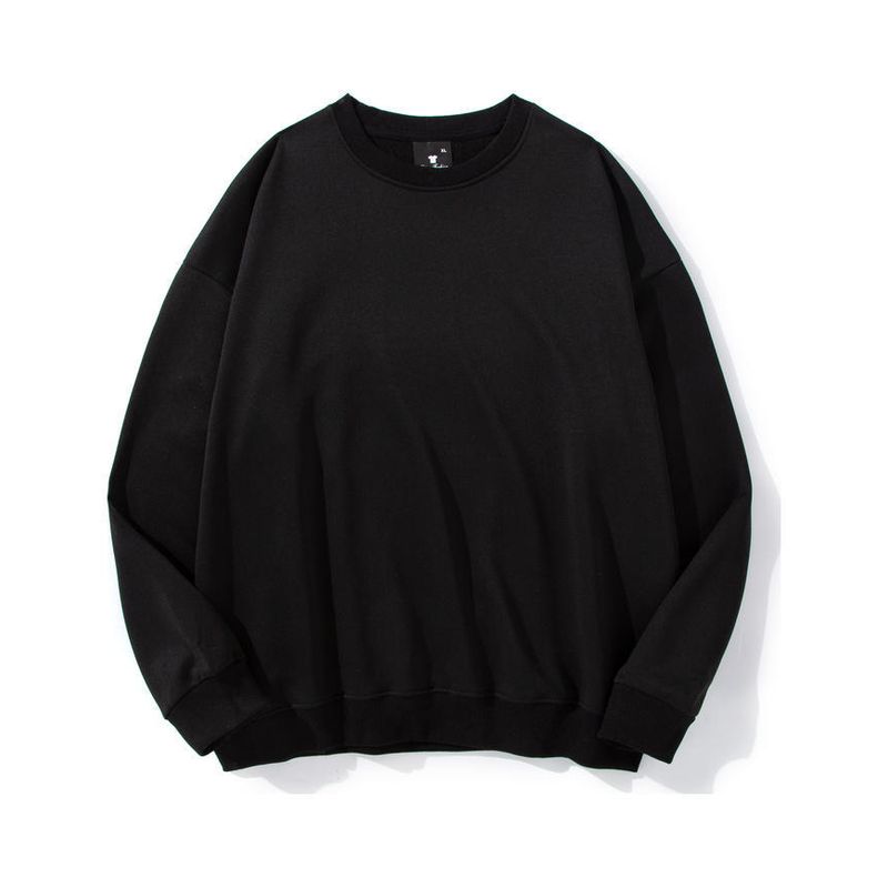 BLWOENS - polera de manga larga para hombres y mujeres en primavera y otoño - Negro