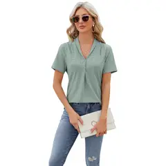 BLWOENS - Polera manga corta para mujeres - Verde