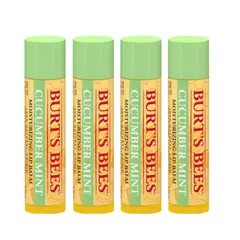 BURTS BEES - PACK X4 BÁLSAMO LABIAL PEPINO Y MENTA