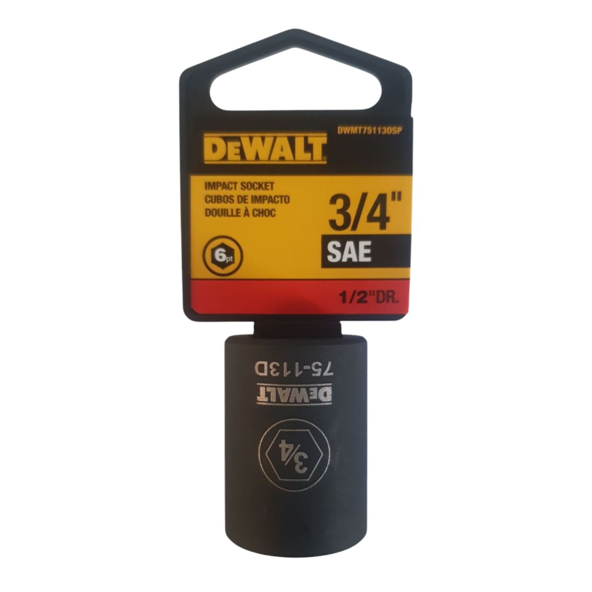 DEWALT - Dado de Impacto 3/4" con 6 puntos DeWalt DWMT75113OSP