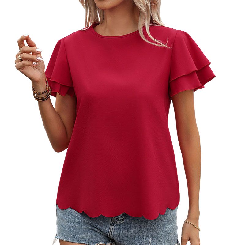 BLWOENS - Polera manga corta Mujer - Rojo