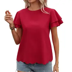 BLWOENS - Polera manga corta Mujer - Rojo