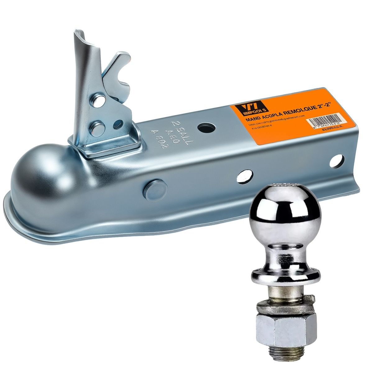 DICAS - Coco de Arrastre Con Mano de Acople 2 Pulgadas Ferrawyy