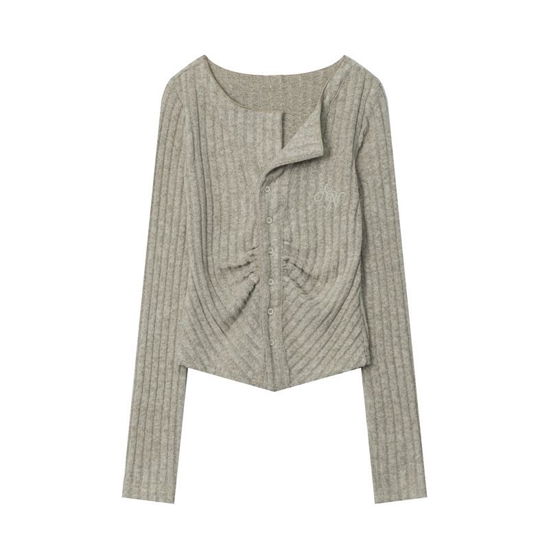 BLWOENS - Polera de manga larga de primavera y otoño para mujeres - Beige