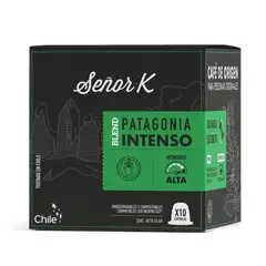 SEÑOR K - Capsulas Nespresso Patagonia Intenso x10 - Negro