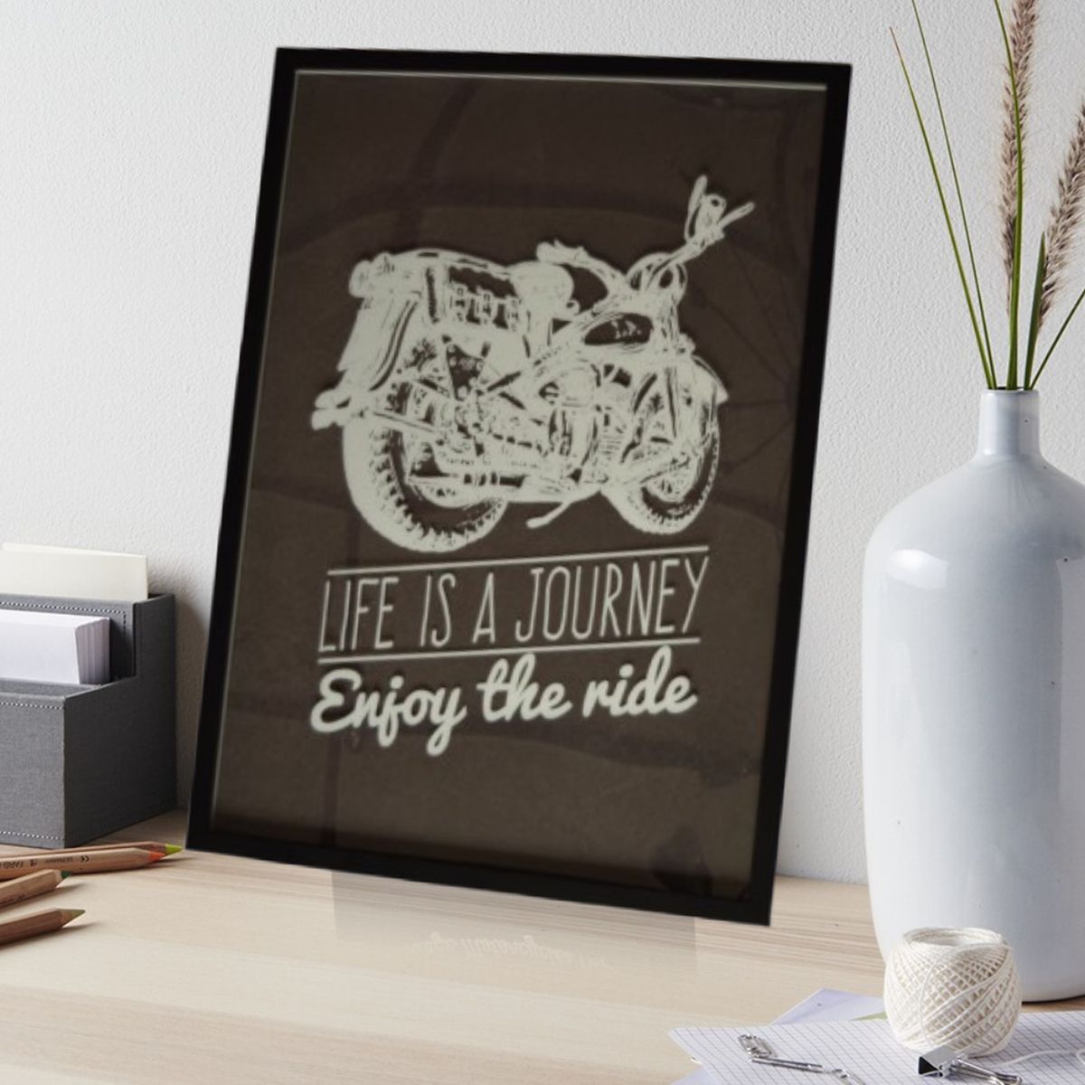 TERRA ESTILO - Cuadro Decorativo de Moto Estilo Urbano A