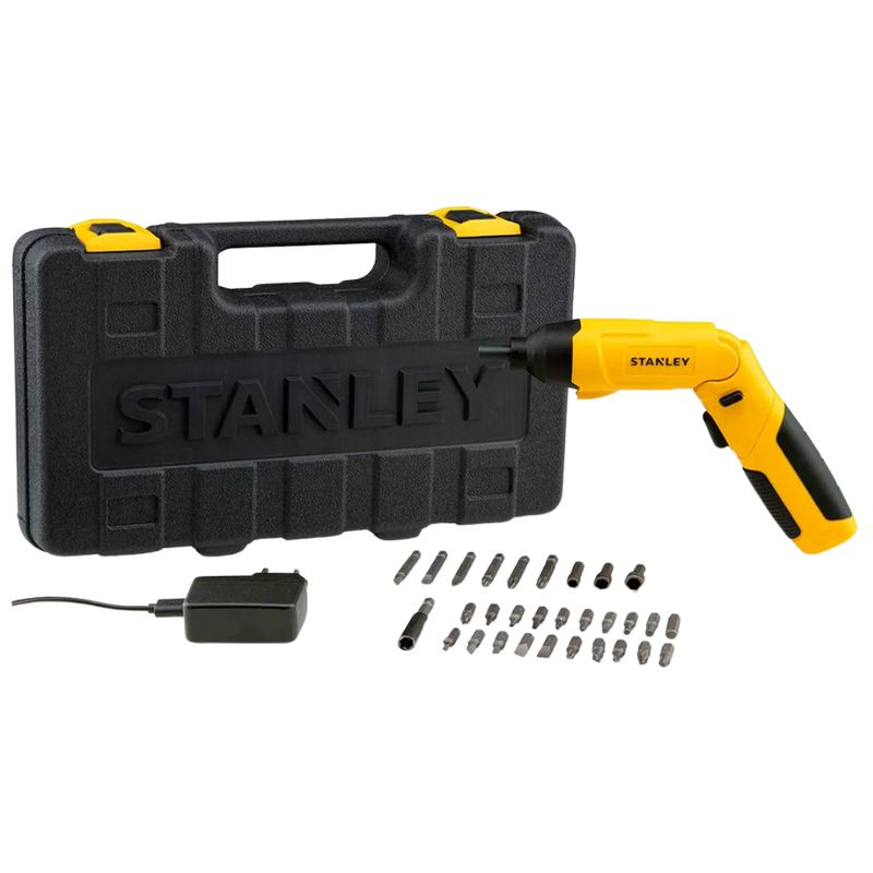 STANLEY - Atornillador Inalámbrico 4v + 30 Accesorio Stanley SCS4KB2C