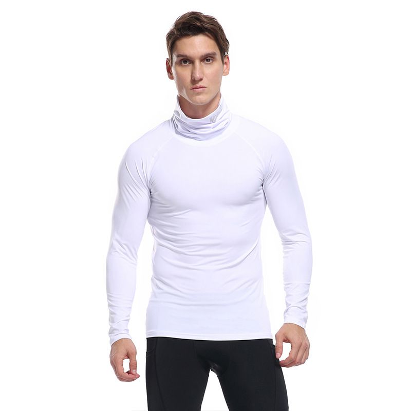 BLWOENS - Polera de manga larga para hombres en primavera y otoño - Blanco_.