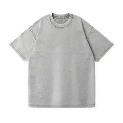 BLWOENS - Polera de manga corta de verano para hombres y mujeres - Gris_.