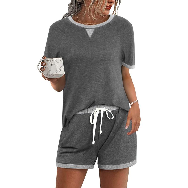 BLWOENS - polera manga corta + shorts Mujer - Gris
