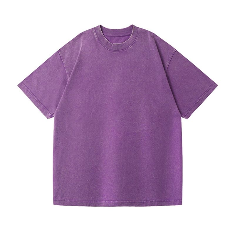 BLWOENS - polera de manga corta de verano para hombres y mujeres - Violeta_.