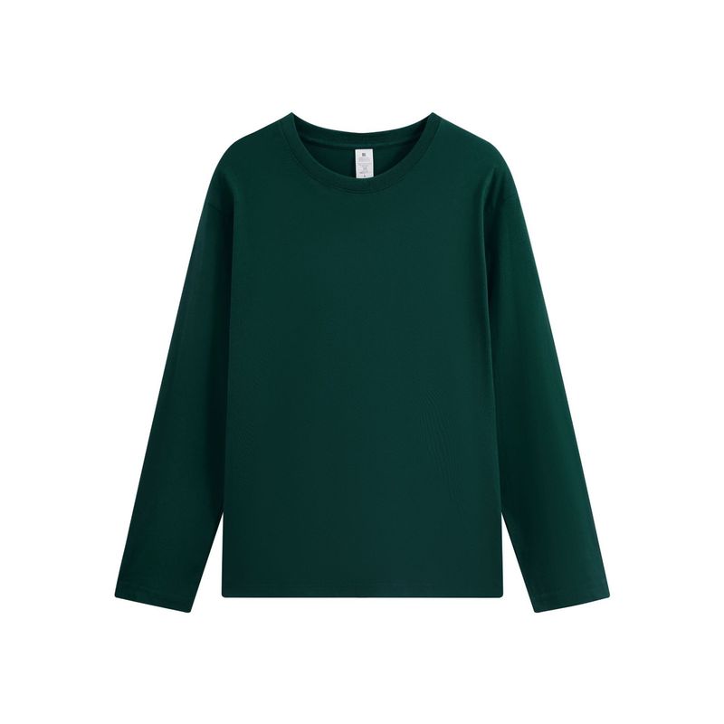 BLWOENS - polera de manga larga para hombres y mujeres en primavera y otoño - Verde