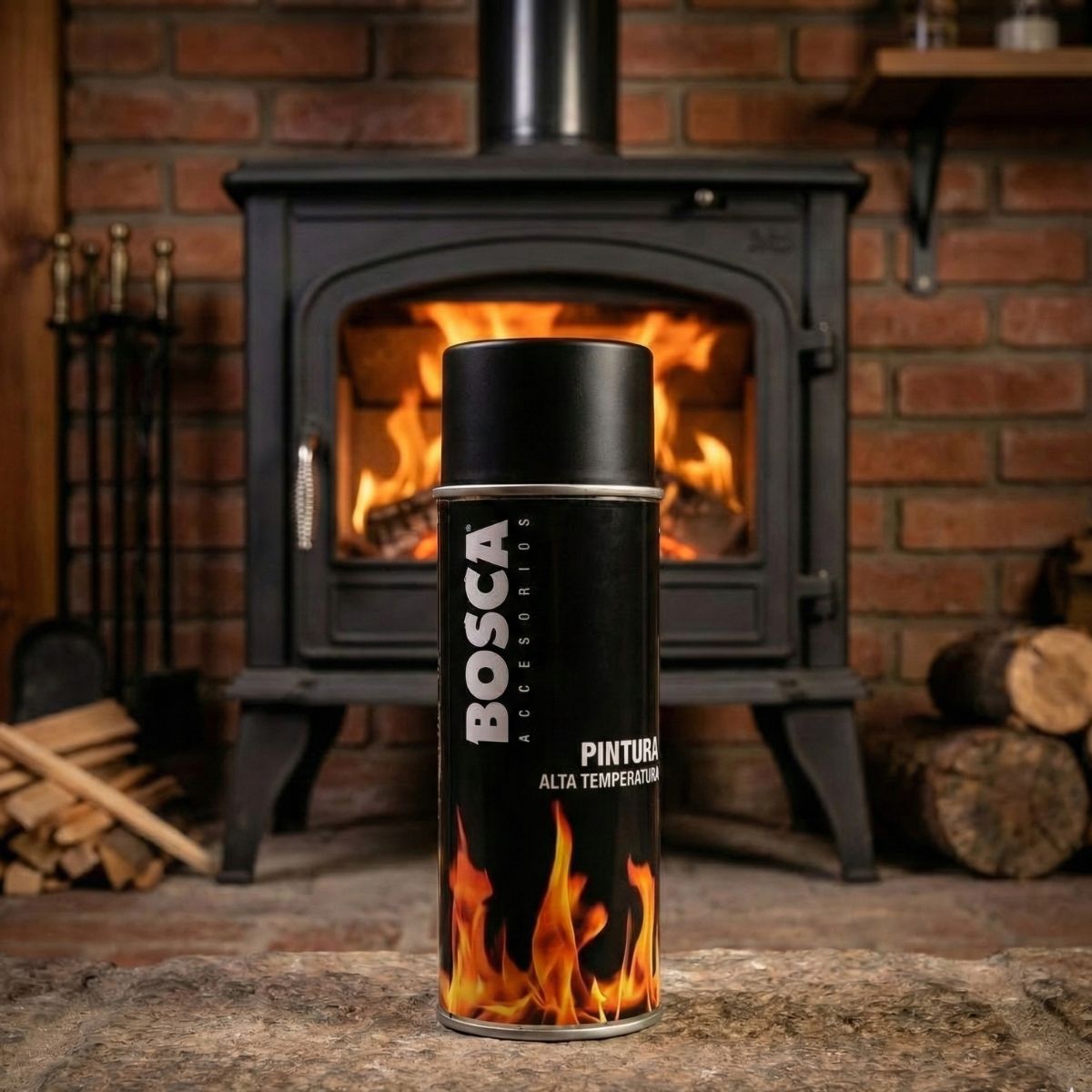 BOSCA - PINTURA ALTA TEMPERATURA NEGRO 485G  BOSCA