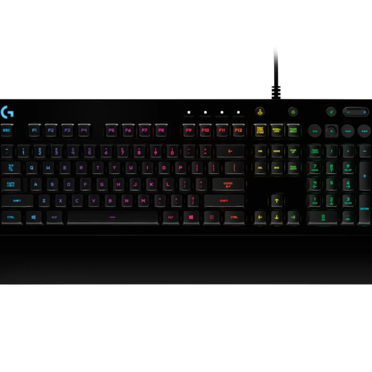LOGITECH - Teclado Gamer - Logitech G213 Prodigy - 100% - Membrana - USB - RGB