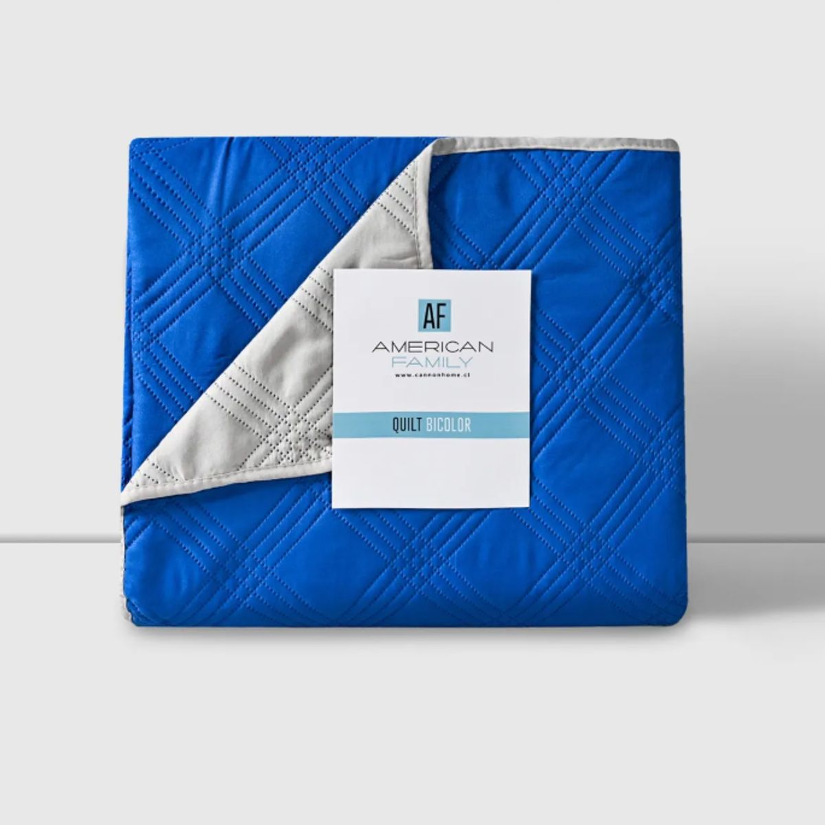 CANNON - Quilt Cubrecamas 2 Plazas Primavera Af - Cannon Cobalto Arena