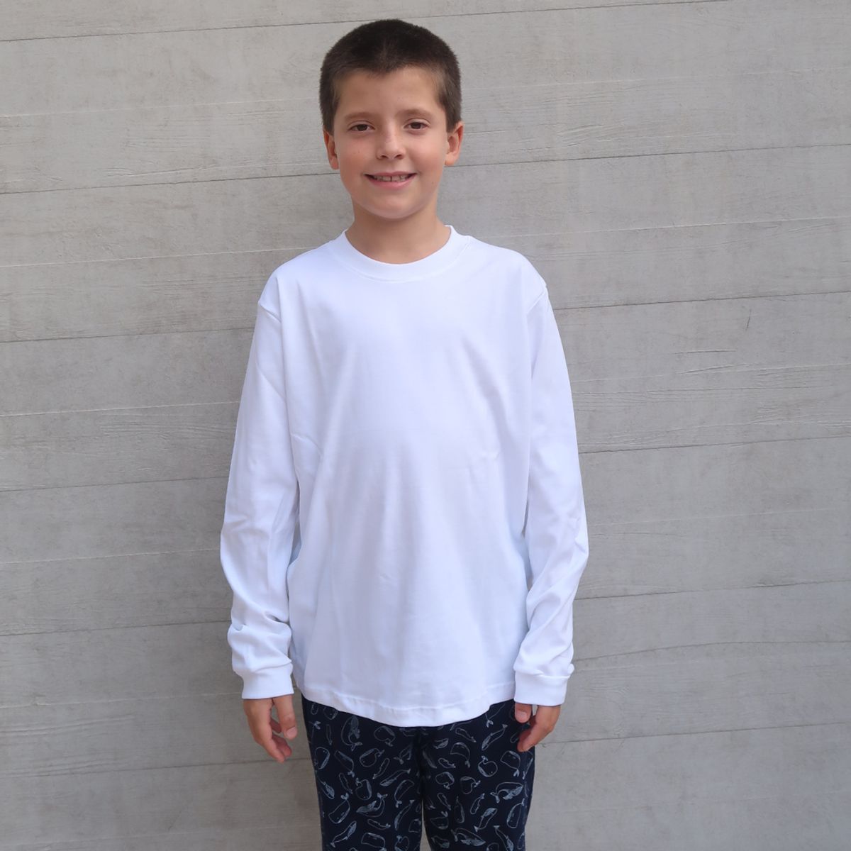 SIMPLY B - Pijama largo ballenas niño