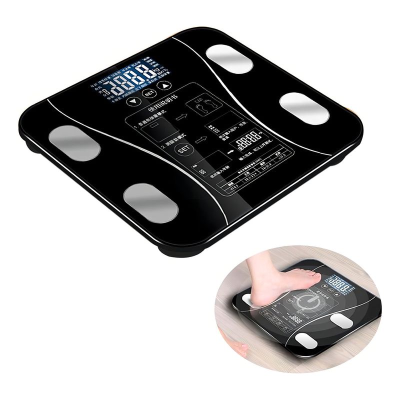 GENERICO - Balanza Pesa Digital Inteligente App Bluetooth Peso Bascula.-