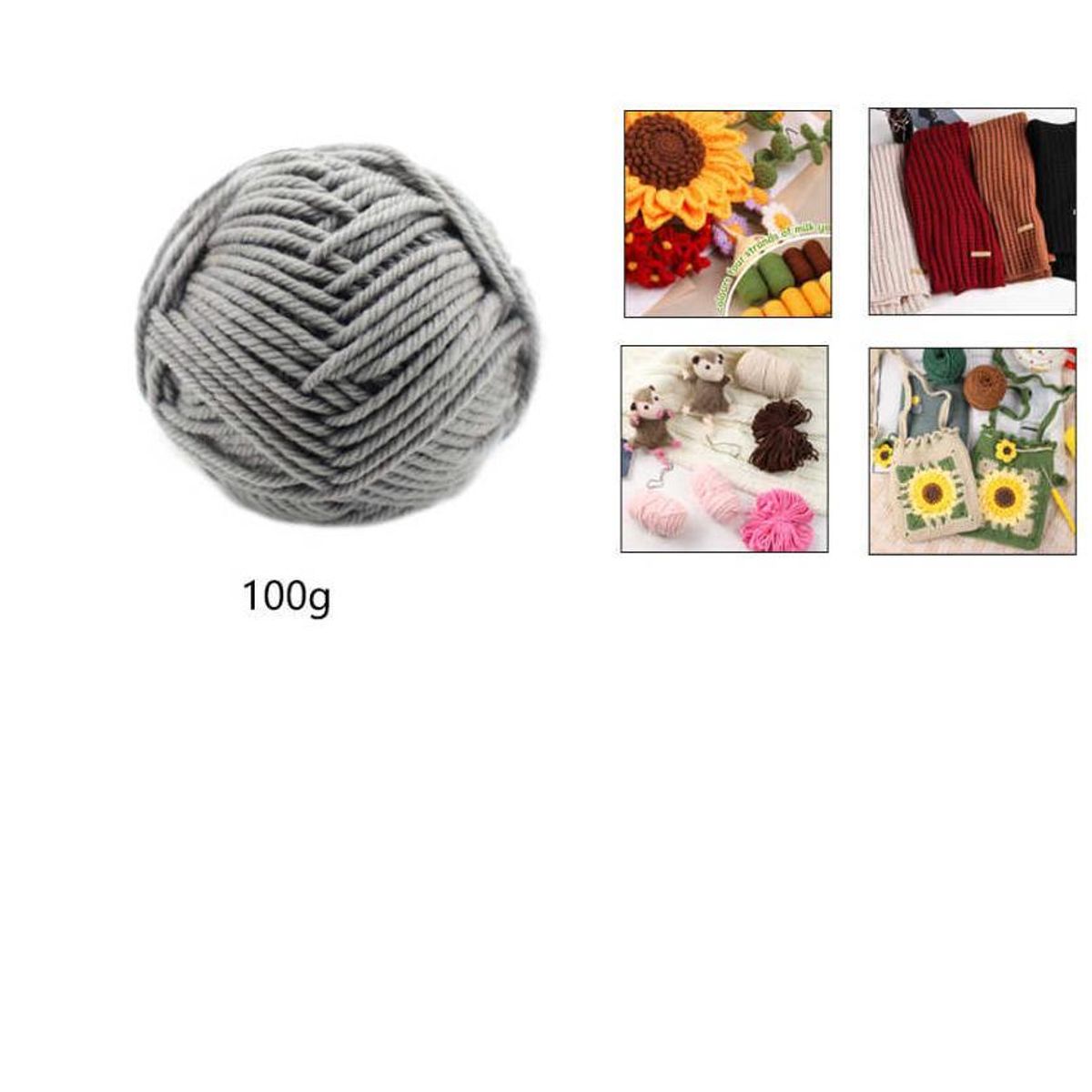 GENERICO - Madejas Lana 100gr Set 4