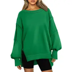BLWOENS - Polera de manga larga de primavera y otoño para mujeres - Verde