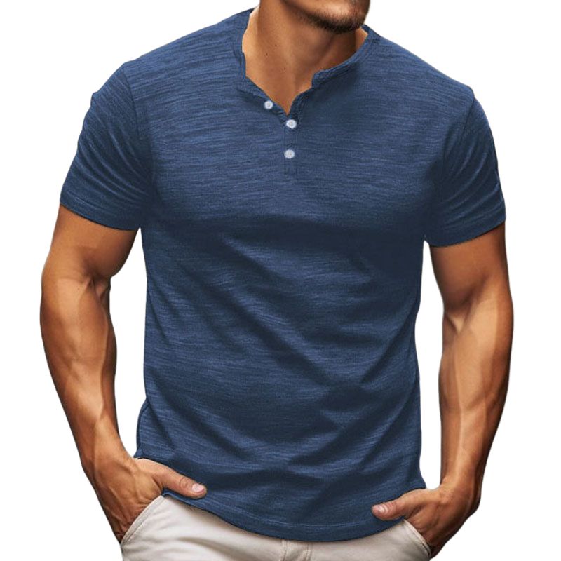 BLWOENS - Polera Manga Corta Hombre - Azul