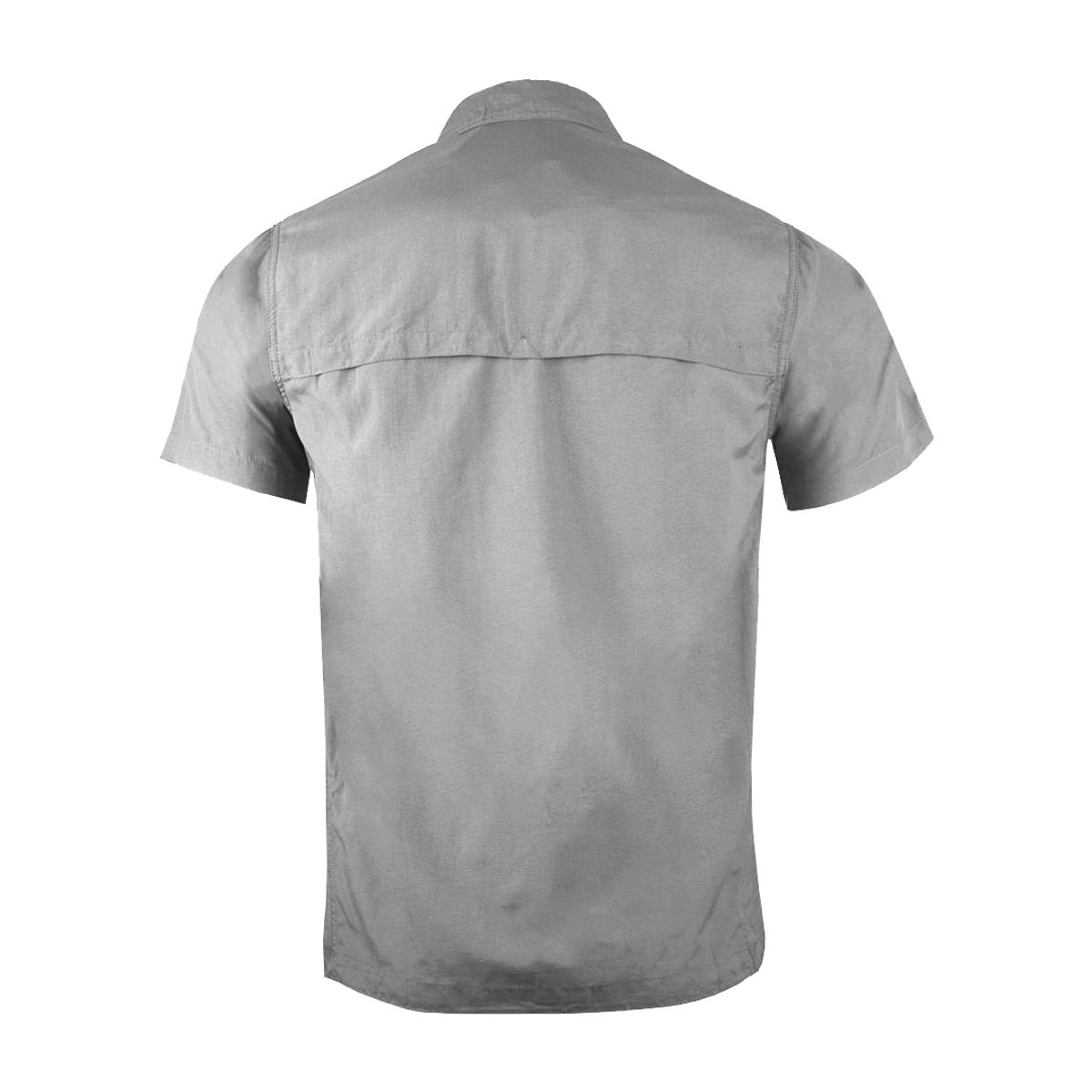 ANDESLAND OUTDOOR APPAREL - Camisa Trekking Ripstop Manga Corta UPF50 Fénec Gris Hombre