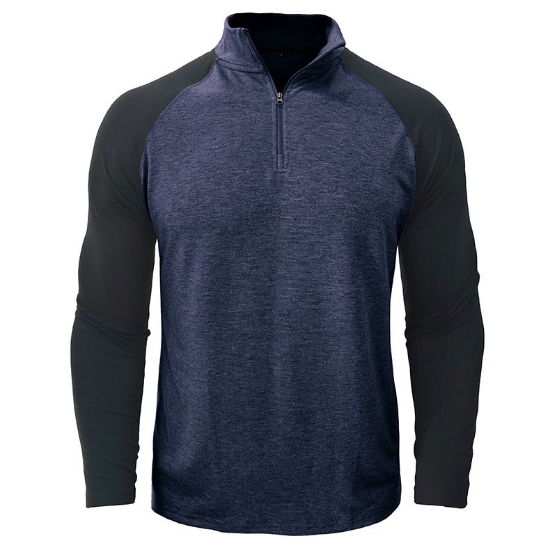 BLWOENS - Polera de manga larga para hombres en primavera y otoño - Azul
