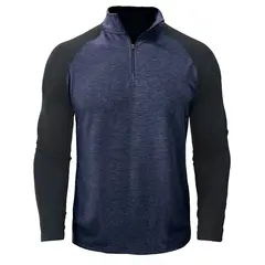 BLWOENS - Polera de manga larga para hombres en primavera y otoño - Azul